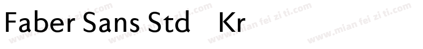 Faber Sans Std 65 Kr字体转换